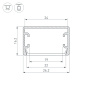 картинка Профиль PLS-LOCK-H16-SMT-2000 ANOD (Arlight, Алюминий) 033224 от магазина BTSvet