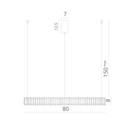 картинка Подвесной светильник светодиодный хрустальный Renata 1135/02 SP-48 от магазина BTSvet