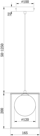 картинка Подвесной светильник Trinity FR5113PL-01G от магазина BTSvet