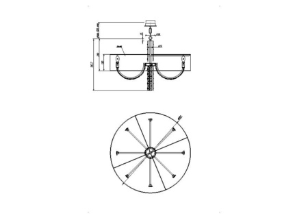 картинка Подвесная люстра Talento DIA008PL-08CH от магазина BTSvet