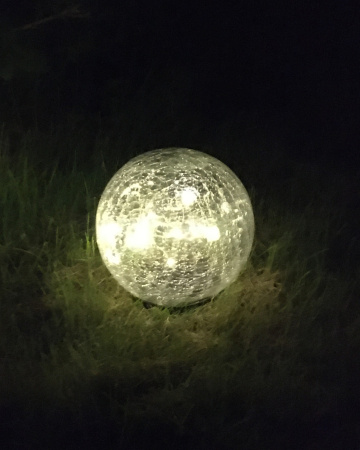 картинка Газонная световая фигура светодиодная на солнечных батареях Шар ERASF012-24 от магазина BTSvet