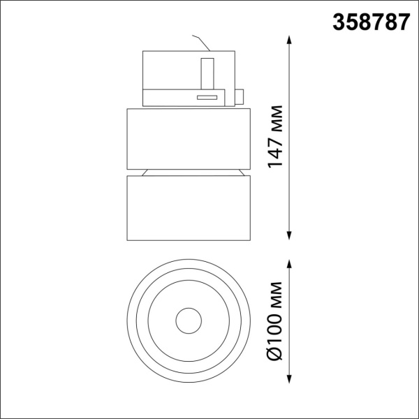 картинка Трехфазный трековый светильник 220V светодиодный Groda 358787 от магазина BTSvet