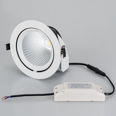 картинка Светильник встраиваемый LED LTD-150WH-EXPLORER-30W Day White 38deg (Arlight, IP20 Металл, 3 года) 023683 от магазина BTSvet