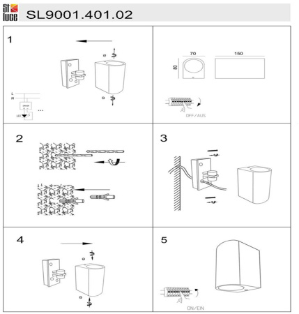 картинка Настенный светильник уличный Borgo SL9001.401.02 от магазина BTSvet