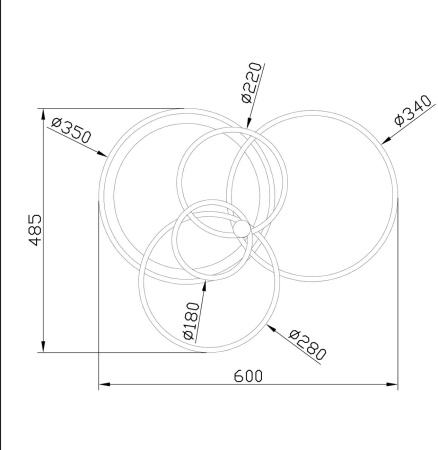 картинка Потолочный светильник светодиодный с пультом Escada CONTOUR 10213/4LED BL Chrome от магазина BTSvet