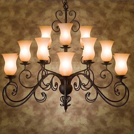 картинка Большая люстра кованая Bozen L12315.36 от магазина BTSvet