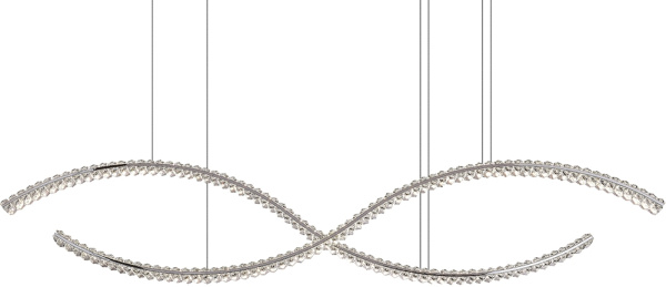 Подвесной светильник светодиодный 8240 8242/160 chrome