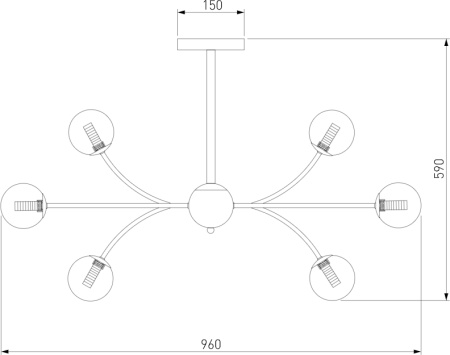 картинка Потолочная люстра Astro 30180 от магазина BTSvet
