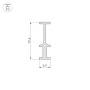 картинка Профиль-держатель FOLED-RAIL-2000 (Arlight, Алюминий) 025232 от магазина BTSvet