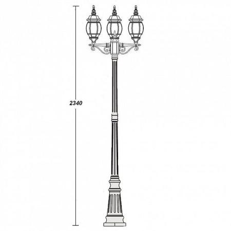 картинка Наземный фонарь 83408S B W от магазина BTSvet