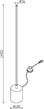 картинка Торшер Flow MOD147FL-L20BK1 от магазина BTSvet