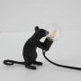 картинка Интерьерная настольная лампа Seletti Mouse Sitting Черный от магазина BTSvet