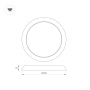 картинка Светильник встраиваемый LED CL-FIOKK-R300-25W Day4000-MIX (WH, 120 deg, 230V) (Arlight, IP44 Пластик, 3 года) 034467 от магазина BTSvet