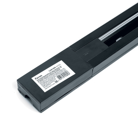 Шинопровод однофазных накладной, черный, 3м. CAB1005 41733