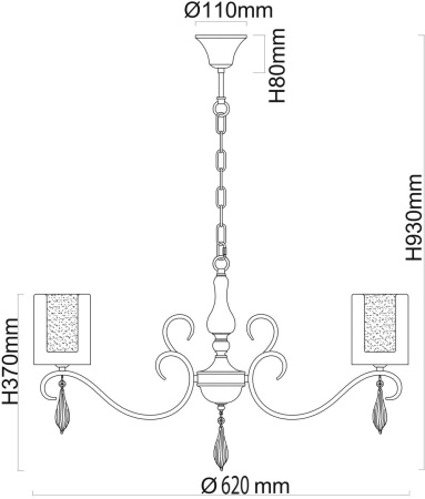 картинка Подвесная люстра Эллегия 303012505 от магазина BTSvet