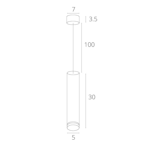 картинка Подвесной светильник светодиодный Altais A6110SP-2BK от магазина BTSvet