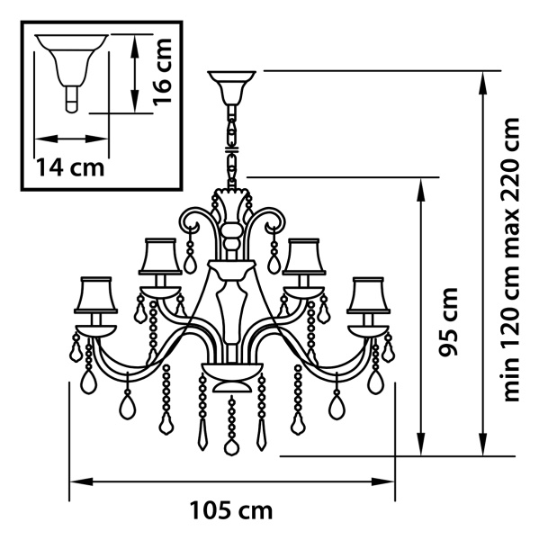 картинка Большая люстра NATIVO 715187 от магазина BTSvet