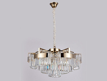 Подвесная люстра хрустальная 4356+3/C gold
