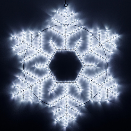 Световая фигура светодиодная ARD-SNOWFLAKE-M10-1000x900-504LED White (230V, 31W) (Ardecoled, IP65) 034258