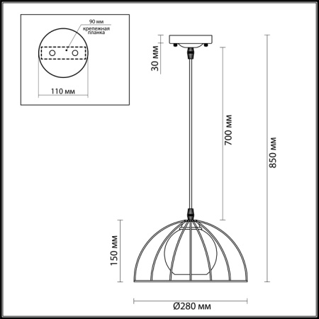 картинка Подвесной светильник Shelby 3713/1 от магазина BTSvet