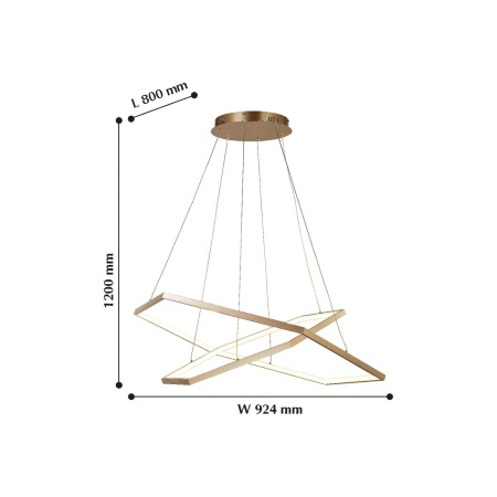 картинка Подвесной светодиодный светильник Hexagon 2103-14P от магазина BTSvet