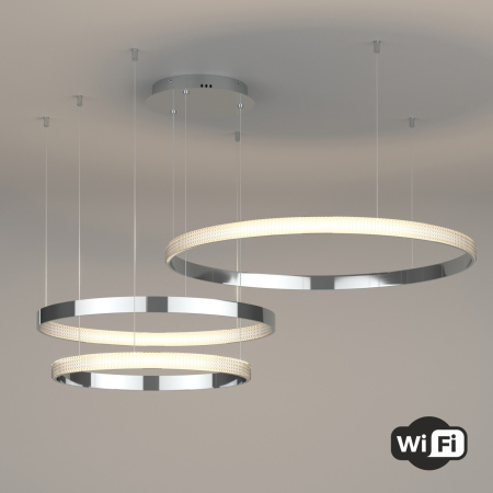 картинка Подвесная люстра светодиодная с пультом и управлением смартфоном регулировкой яркости Smart Posh 90275/3 от магазина BTSvet