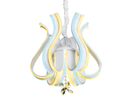 картинка Подвесная люстра светодиодная с пультом, регулировкой яркости, цветовой температуры, ночным режимом и таймером Line FL112 от магазина BTSvet