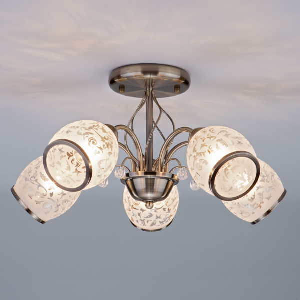 картинка Потолочная люстра 30026/5 античная бронза от магазина BTSvet