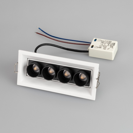 картинка Светильник встраиваемый LED MS-ORIENT-BUILT-TURN-TC-S67x150-10W Day4000 (WH-BK, 30 deg, 230V) (Arlight, IP20 Металл, 5 лет) 032229 от магазина BTSvet