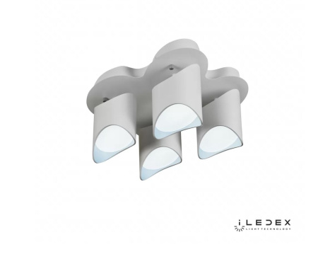 картинка Потолочная люстра светодиодная диммируемая с пультом Nova 8189-4-X-T WH от магазина BTSvet