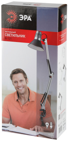 картинка Офисная настольная лампа с выключателем N-121-E27-40W-BK от магазина BTSvet