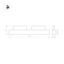 картинка Трековый светильник светодиодный MAG-ORIENT-FLAT-L465-16W Warm3000 (BK, 80 deg, 48V) (Arlight, IP20 Металл, 3 года) 033612 от магазина BTSvet