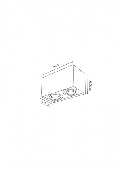 картинка Накладной светильник Factor A5544PL-2BK от магазина BTSvet