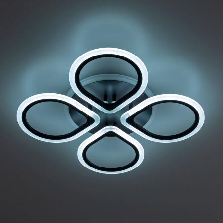 картинка Потолочная люстра светодиодная с управлением голосом и смартфоном с пультом регулировкой цветовой температуры и яркости Транай CL235A145E RGB от магазина BTSvet