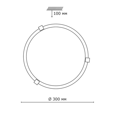 картинка Настенно-потолочный светильник Duna 153/K золото от магазина BTSvet