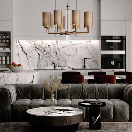 картинка Подвесная люстра Soffio 60134/6 никель от магазина BTSvet