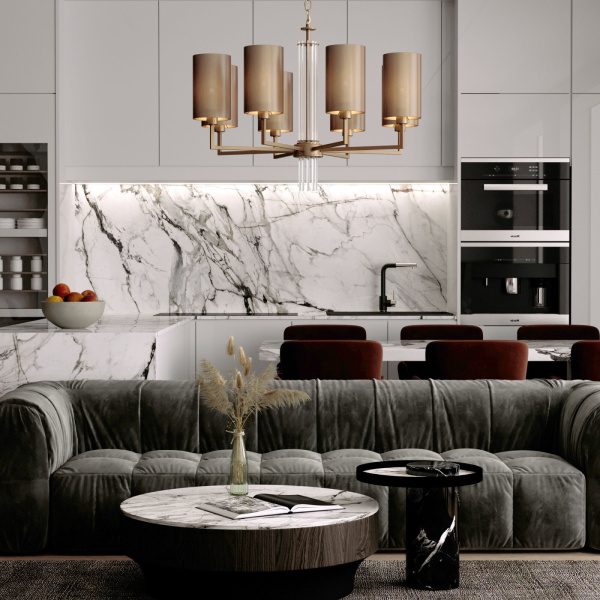 картинка Подвесная люстра Soffio 60134/6 никель от магазина BTSvet