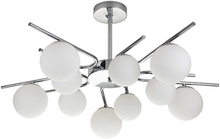 картинка Потолочная люстра на штанге Sphere 642/10P E27*60W Silver от магазина BTSvet