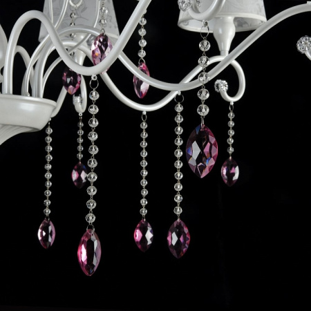 картинка Подвесная люстра с хрусталем Adelaide FR2306-PL-08-W от магазина BTSvet