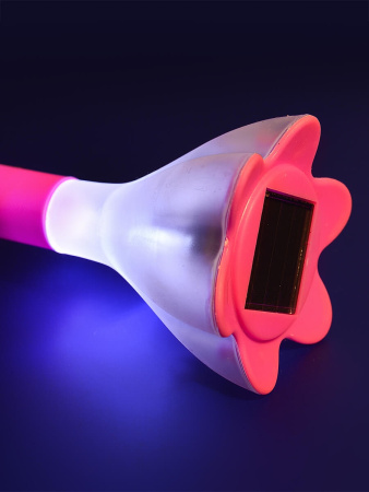 картинка Грунтовый светильник светодиодный на солнечных батареях USL-C-420/PT305 PINK CROCUS IP44 от магазина BTSvet