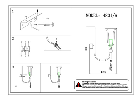 картинка Бра 4801/A от магазина BTSvet