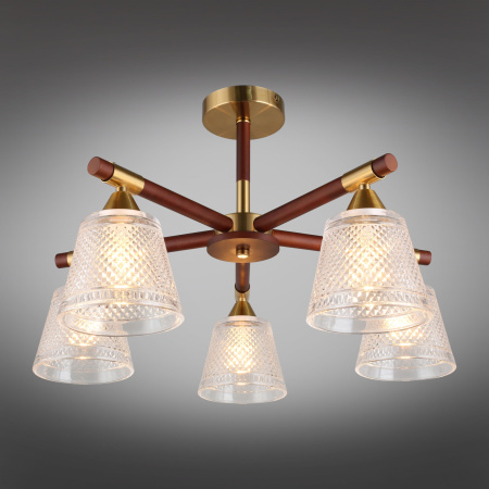картинка Люстра потолочная на штанге Catania OML-67607-05 от магазина BTSvet