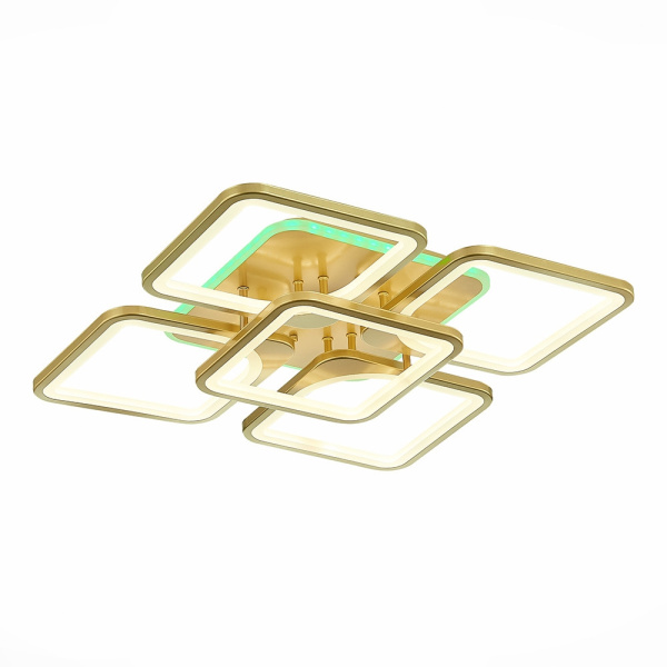 Потолочная люстра светодиодная с пультом и управлением смартфоном регулировкой цветовой температуры и яркости ночным режимом Valiano SLE500422-05RGB