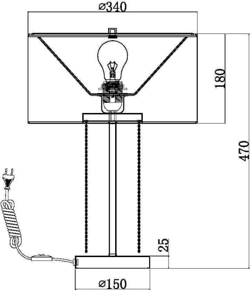 картинка Настольная лампа Impressive MOD151TL-01G от магазина BTSvet