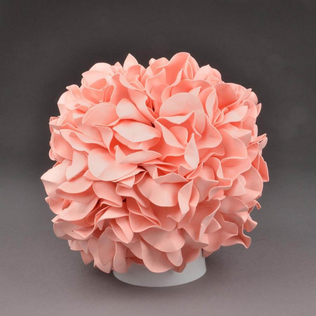 картинка Интерьерная настольная лампа ULW-R07 T/3000K/150C/A Гортензия Белый/Лосось от магазина BTSvet