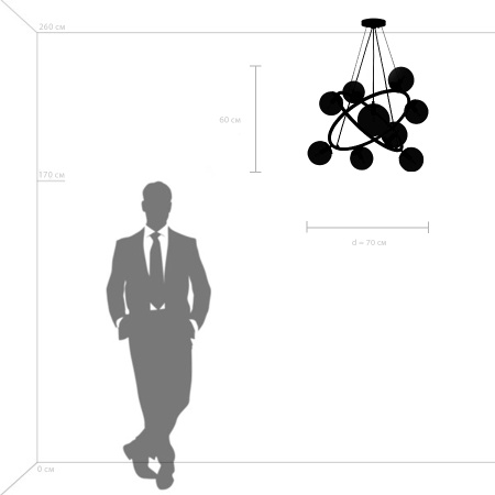 картинка Подвесная люстра Croco 815390 от магазина BTSvet