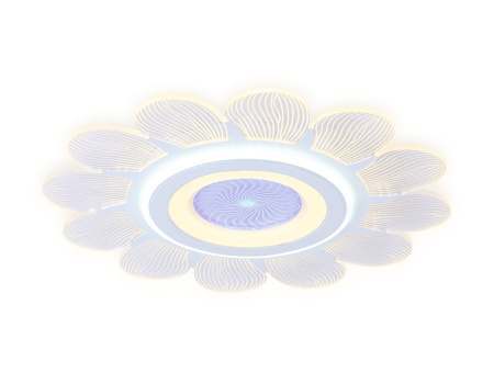 Потолочная люстра светодиодная с пультом регулировкой цветовой температуры и яркости с ночным режимом ACRYLICA AK4301