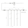 картинка Светодиодная гирлянда ARD-ICEFALL-CLASSIC-D12-1000-5PCS-CLEAR-120LED-LIVE RGB (230V, 11W) (Ardecoled, IP65) 026056 от магазина BTSvet