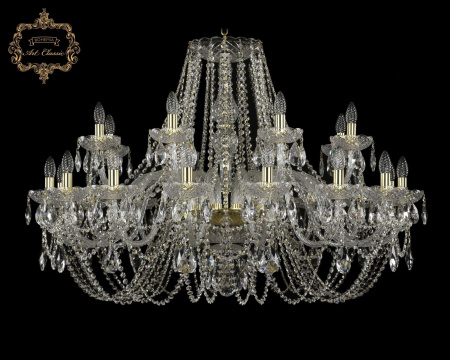 Хрустальная подвесная люстра 11.11.16+8.400.Gd.Sp
