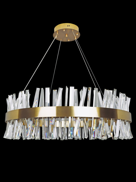картинка Подвесная люстра хрустальная светодиодная с пультом и управлением смартфоном регулировка цветовой температуры и яркости ночной режим и таймер INNOVATION STYLE 83049 от магазина BTSvet